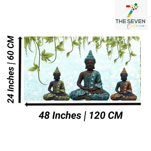 Multicolour_Beautiful_Meditating_Buddha_Painting_Abstract_Modern_Wall_Art_Decor_Big_Large_Size_Paintings_For_Living_Room_(48_By_24_Inches_|_120_By_60_Cm)_(With_Frame)