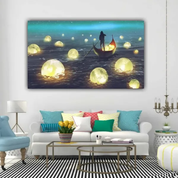 Multicolour_Landscape_Canvas_Painting_For_Wall_Decoration_A_Man_Rowing_Boat_Abstract_Big_Large_Size_Painting_For_Living_Room_|_Home_Decor_(48X24_Inches)