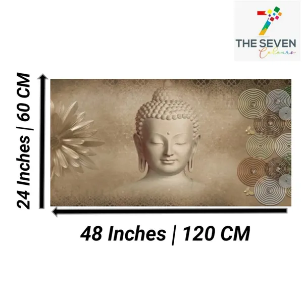 Multicolour_Beautiful_Meditating_Buddha_Painting_Canvas_Abstract_Modern_Wall_Art_Decor_Big_Large_Size_Paintings_For_Living_Room_(With_Frame)_(48_By_24_Inches)