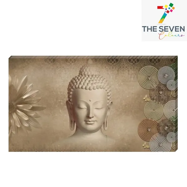 Multicolour_Beautiful_Meditating_Buddha_Painting_Canvas_Abstract_Modern_Wall_Art_Decor_Big_Large_Size_Paintings_For_Living_Room_(With_Frame)_(48_By_24_Inches)