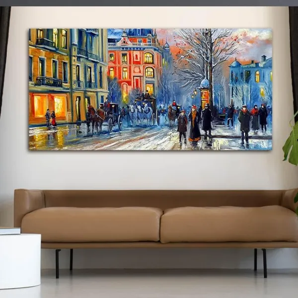 Multicolour_Beautiful_Landscape_Old_City_In_Winter_Canvas_Painting_Wall_Frame_Wall_Decor_For_Living_Room,_Modern_Art_Painting_(Ready_To_Hang)_(48_By_24_Inches)