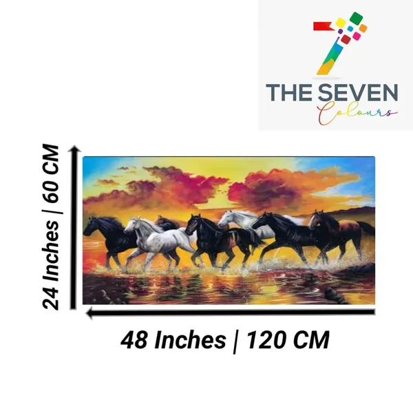Multicolour_Beautiful_Running_7_Horses_Vastu_Painting_Frame_For_Living_Room_Wall_Decoration_Big_Large_Size_Canvas_Modern_Wall_Art_For_Home_Decors_|_Drawing_Room_(48_By_24_Inches)