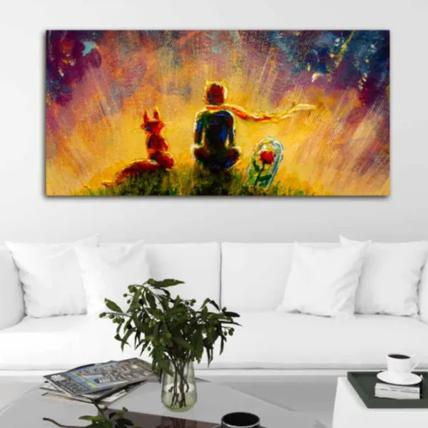 Multicolour_Beautiful_Canvas_Painting_Frame_Wall_Decor_For_Living_Room,_A_Girl_With_Bunny_|_Big_Large_Size_Wall_Painting_Frame_|_Canvas_Painting_(Ready_To_Hang)_(48_By_24_Inches)