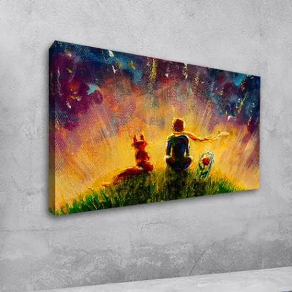 Multicolour_Beautiful_Canvas_Painting_Frame_Wall_Decor_For_Living_Room,_A_Girl_With_Bunny_|_Big_Large_Size_Wall_Painting_Frame_|_Canvas_Painting_(Ready_To_Hang)_(48_By_24_Inches)