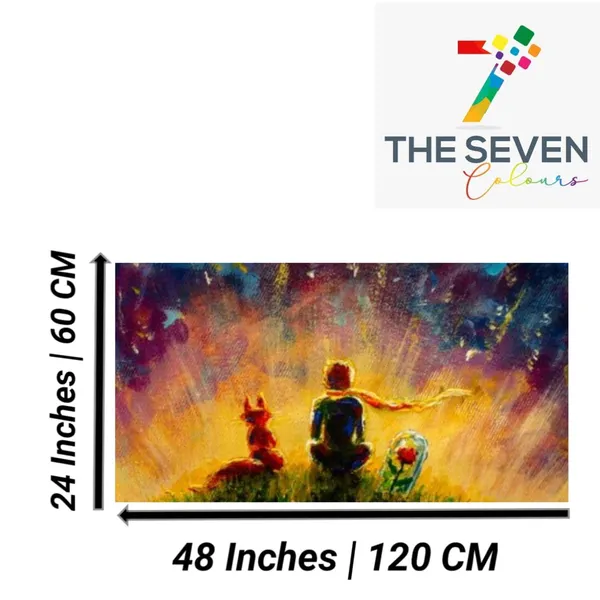 Multicolour_Beautiful_Canvas_Painting_Frame_Wall_Decor_For_Living_Room,_A_Girl_With_Bunny_|_Big_Large_Size_Wall_Painting_Frame_|_Canvas_Painting_(Ready_To_Hang)_(48_By_24_Inches)