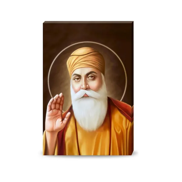 Multicolour_Guru_Nanak_Painting_Canvas_Wall_Frame_Wall_Decor,_Big_Size_Canvas_Painting_With_Frame_|_Canvas_Painting_|_Guru_Nanak_Dev_Ji_Painting_Portrait_(Ready_To_Hang)_(24_By_36_Inches)