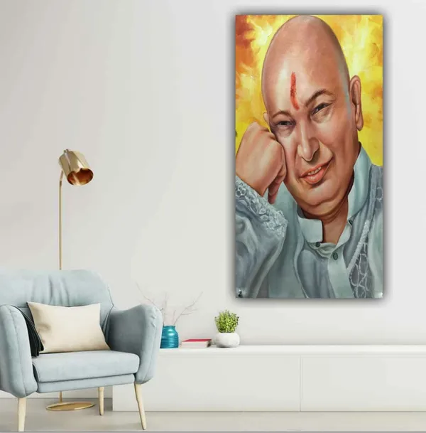 Multicolour_Guruji_Photo_With_Frame_Canvas_Big_Large_Size_Guru_Ji_Swaroop_Photo_Frame_(24_By_36_Inches)