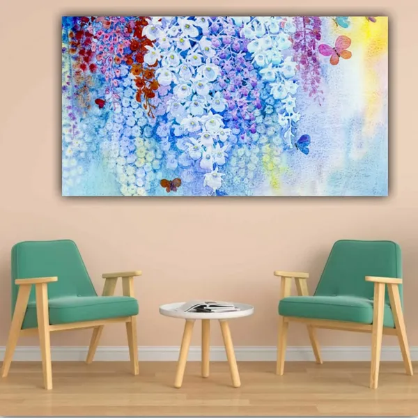 Multicolour_Beautiful_Ordchid_Flowers_Paintings_Modern_Wall_Art_Decor_Canvas_Painting_For_Living_Room_|_Bedroom_|_Office_Walls_(With_Wooden_Frame)_(60_By_30_Inches)