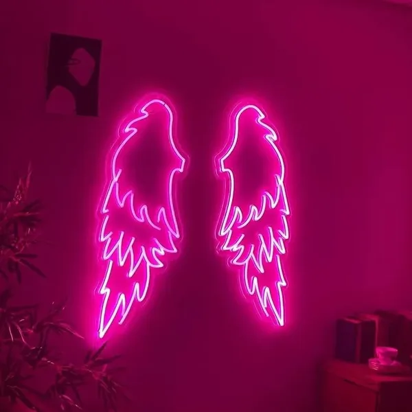 Multicolour_Led_Wings_Neon_Light_Decor,_Feathers_Wing_Light_Design_For_Wall_Decoration,_Selfie_Booth_|_Neon_Light_Plate_(36_By_36_Inches)