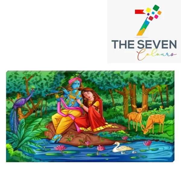Multicolour_Beautiful_Canvas_Madhubani_Radha_Krishna_Painting_With_Frame_For_Living_Room_Wall_Decor_Big_Size_Large_Photo_Home_Decoration_|_Bedroom_|_(48X24_Inches_|_120X60_Cm)