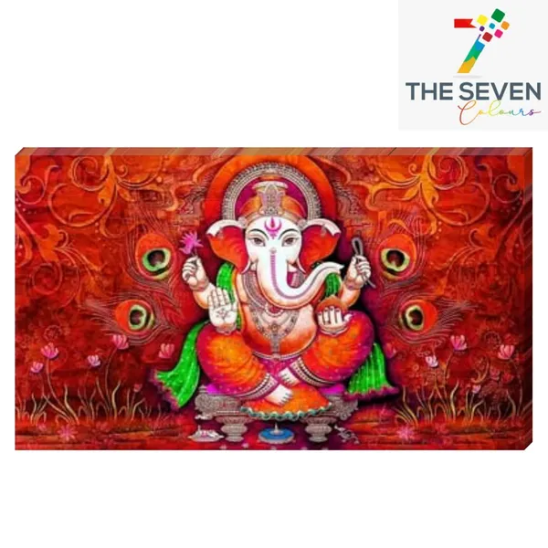 Multicolour_Beautiful_Ganesha_Paintings_Canvas_Abstract_Modern_Wall_Art_Decor_Big_Large_Size_Painting_For_Living_Room_(With_Wooden_Frame)_(60_By_30_Inches)