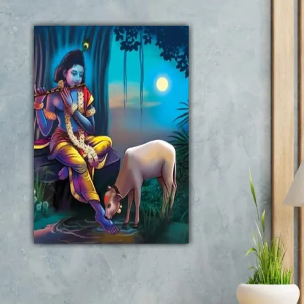 Multicolour_Lord_Krishna_Painting_Canvas_Wall_Painting_Frame_Wall_Decor_|_Big_Large_Size_Wall_Painting_Frame_|_Canvas_Painting_|_Lord_Krishna_Wall_Decor_(Ready_To_Hang)_(24_By_48_Inches)