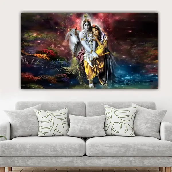 Multicolour_Beautiful_Radha_Krishna_Painting_With_Frame_For_Living_Room_Wall_Decor_Big_Size_Large_Photo_Home_Decoration_|_Bedroom_|_Office_Walls_|_Gifts_(60X30_Inches)
