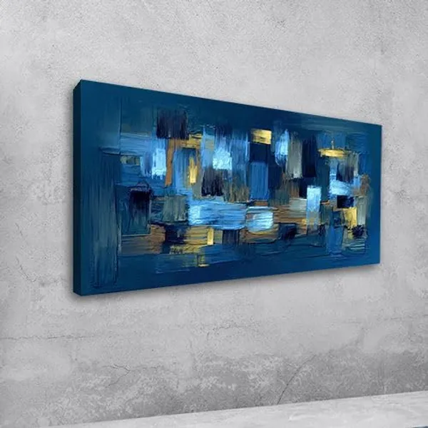 Multicolour_Beautiful_Landscape_Abstract_Blue_And_Gold_Canvas_Painting_Wall_Frame_Wall_Decor_For_Living_Room,_Modern_Art_Painting_(Ready_To_Hang)_(48_By_24_Inches)