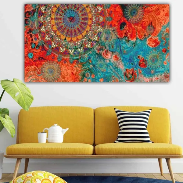 Multicolour_Beautiful_Ancient_Vedic_Abstract_Painting_For_Living_Room_Wall_Decoration_Big_Large_Size_Photo_Frame_Art_Paintings_For_Home_Decor_(With_Frame)_(48_By_24_Inches_|_120_By_60_Cm)
