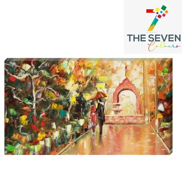 Multicolour_Beautiful_Couples_Walking_On_Rainy_Street_Painting_Canvas_Abstract_Modern_Wall_Art_Decor_Large_Size_Frame_(With_Wooden_Frame)_(48_By_24_Inches_|_120_By_60_Inches)