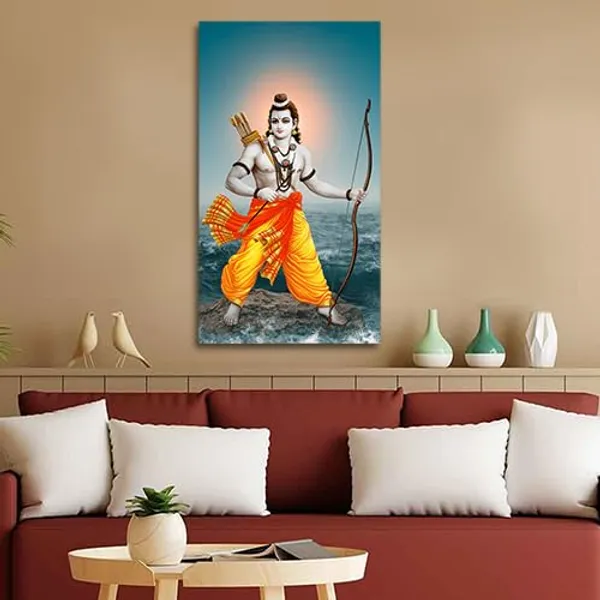 Multicolour_Lord_Ram_Painting_Canvas_Wall_Frame_|_Lord_Rama_Wall_Decor_Painting_Photo_Frame_|_Big_Size_Painting_|_Large_Size_Wall_Frame_(24_By_48_Inches)