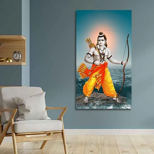 Multicolour_Lord_Ram_Painting_Canvas_Wall_Frame_|_Lord_Rama_Wall_Decor_Painting_Photo_Frame_|_Big_Size_Painting_|_Large_Size_Wall_Frame_(24_By_48_Inches)