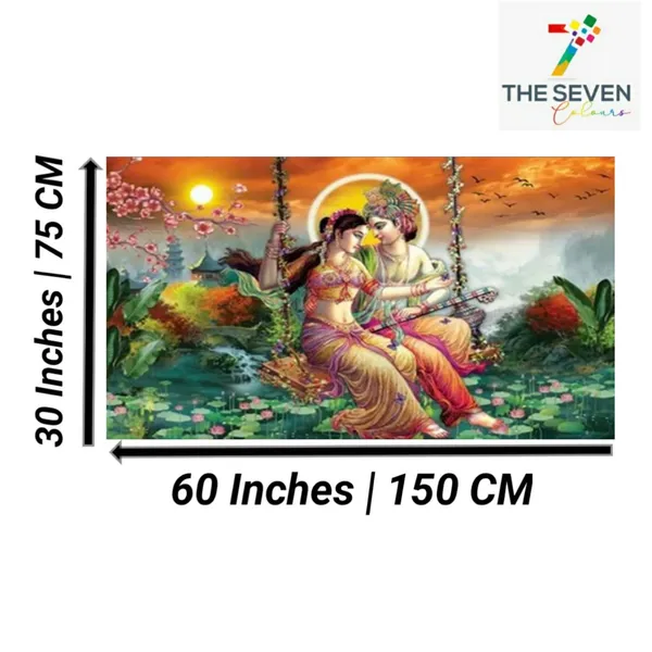 Multicolour_Beautiful_Madhubani_Radha_Krishna_Painting_With_Frame_For_Living_Room_Wall_Decor_Big_Size_Large_Photo_Home_Decoration_|_Bedroom_|_Office_Walls_(60_By_30_Inches)