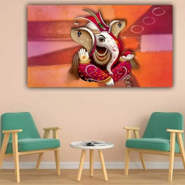 Multicolour_Beautiful_Ganesha_Paintings_Canvas_Abstract_Modern_Wall_Art_Decor_Big_Large_Size_Ganesh_Ji_Painting_For_Living_Room_(With_Frame)_(48_By_24_Inches)
