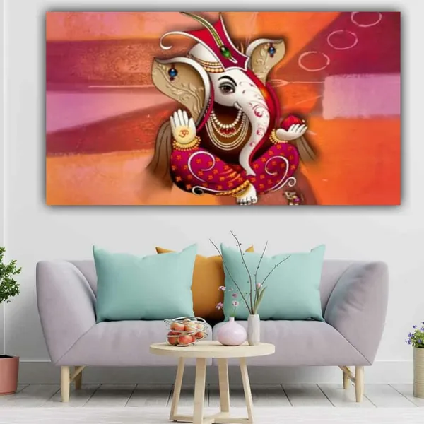 Multicolour_Beautiful_Ganesha_Paintings_Canvas_Abstract_Modern_Wall_Art_Decor_Big_Large_Size_Ganesh_Ji_Painting_For_Living_Room_(With_Frame)_(48_By_24_Inches)