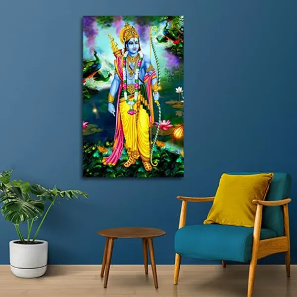 Multicolour_He_Seven_Colours_Lord_Ram_Painting_Canvas_With_Frame_|_Lord_Rama_Wall_Decor_Painting_Photo_Frame_|_Big_Size_Painting_|_Large_Size_Wall_Frame_(24_By_48_Inches)