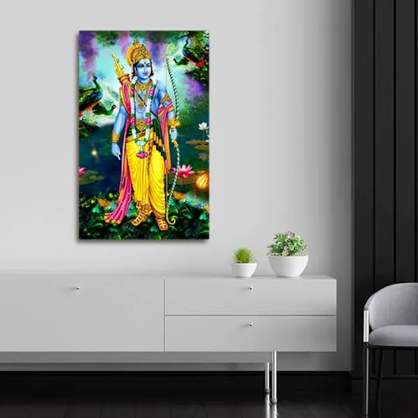 Multicolour_He_Seven_Colours_Lord_Ram_Painting_Canvas_With_Frame_|_Lord_Rama_Wall_Decor_Painting_Photo_Frame_|_Big_Size_Painting_|_Large_Size_Wall_Frame_(24_By_48_Inches)