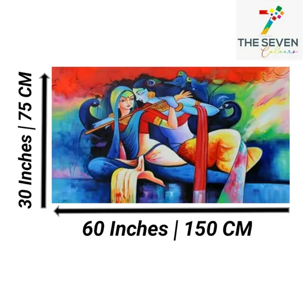 Multicolour_Beautiful_Madhubani_Radha_Krishna_Painting_With_Frame_For_Living_Room_Wall_Decor_Big_Size_Large_Photo_Home_Decoration_|_Bedroom_|_Office_Walls_(60_By_30_Inches)