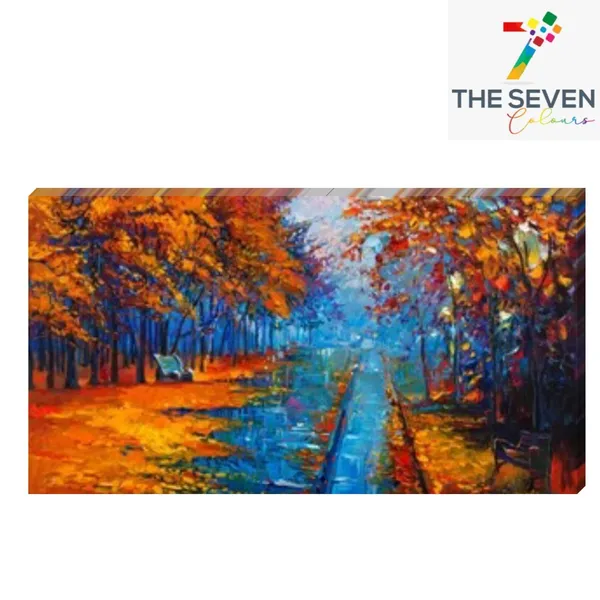 Multicolour_Beautiful_Autumn_Trees_Forest_Landscape_Paintings_Canvas_Modern_Wall_Art_Decor_Big_Large_Size_Paintings_For_Living_Room_|_Bedroom_|_Office_Walls_(With_Frame)_(48_By_24_Inches)