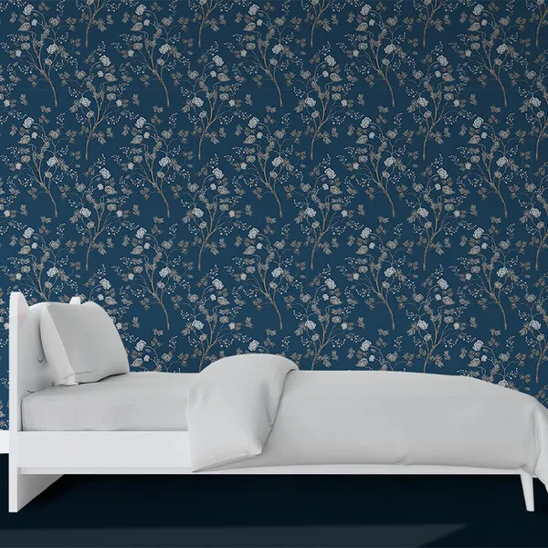 Multicolour_Premium_Royal_Blue_Wall_Small_Tree_Wallpaper_For_Living_Room,_Bedroom_|_Self_Adhesive_Just_Peel_And_Stick_Wallpaper_For_Office_Wall_Decors