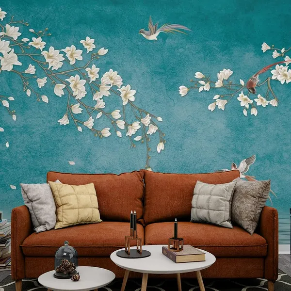 Multicolour_Premium_Happy_Birds_In_Blue_River_Wallpaper_For_Living_Room,_Bedroom_|_Self_Adhesive_Just_Peel_And_Stick_Wallpaper_For_Office_Wall_Decors