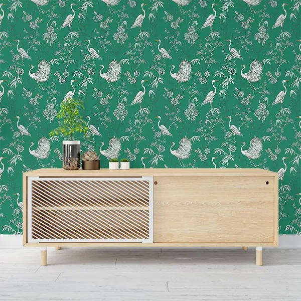 Multicolour_Premium_Green_Swan_White_Wallpaper_For_Living_Room,_Bedroom_|_Self_Adhesive_Just_Peel_And_Stick_Wallpaper_For_Office_Wall_Decors