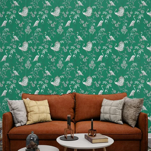 Multicolour_Premium_Green_Swan_White_Wallpaper_For_Living_Room,_Bedroom_|_Self_Adhesive_Just_Peel_And_Stick_Wallpaper_For_Office_Wall_Decors