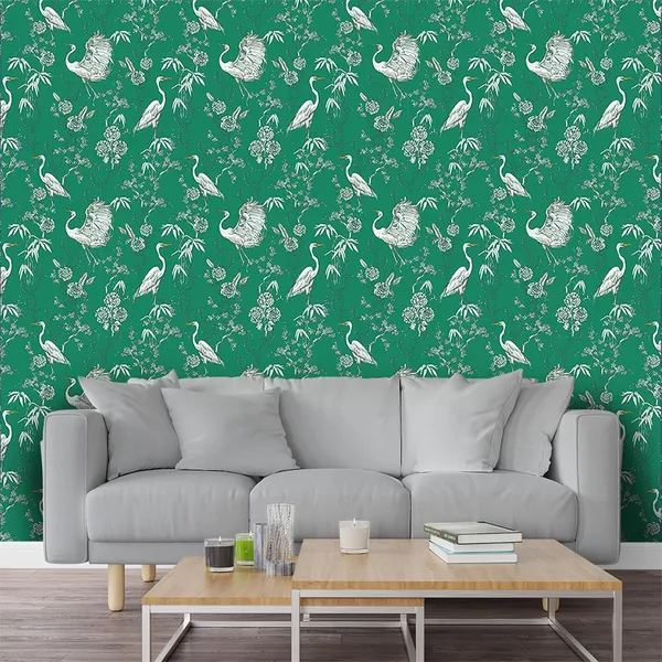 Multicolour_Premium_Green_Swan_White_Wallpaper_For_Living_Room,_Bedroom_|_Self_Adhesive_Just_Peel_And_Stick_Wallpaper_For_Office_Wall_Decors