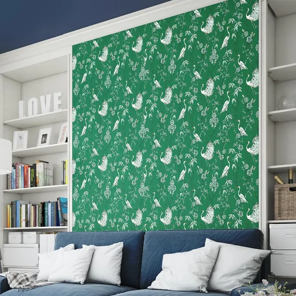 Multicolour_Premium_Green_Swan_White_Wallpaper_For_Living_Room,_Bedroom_|_Self_Adhesive_Just_Peel_And_Stick_Wallpaper_For_Office_Wall_Decors