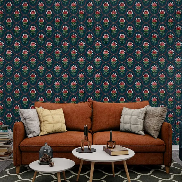 Multicolour_Premium_Half_Sun_Flower_Wallpaper_For_Living_Room,_Bedroom_|_Self_Adhesive_Just_Peel_And_Stick_Wallpaper_For_Office_Wall_Decors