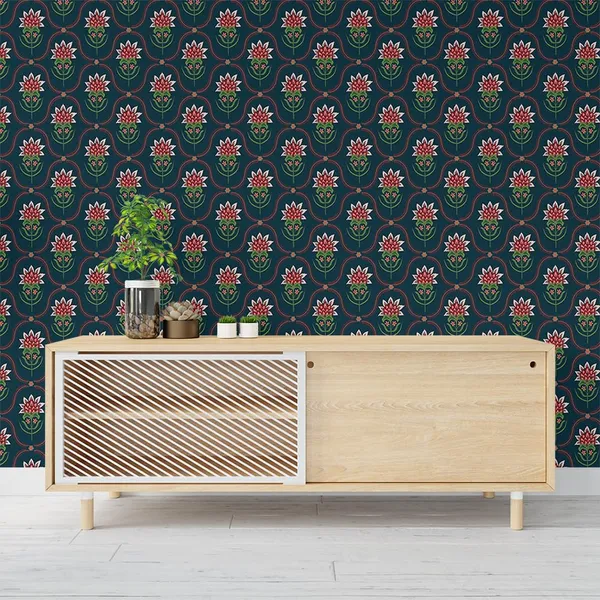 Multicolour_Premium_Half_Sun_Flower_Wallpaper_For_Living_Room,_Bedroom_|_Self_Adhesive_Just_Peel_And_Stick_Wallpaper_For_Office_Wall_Decors