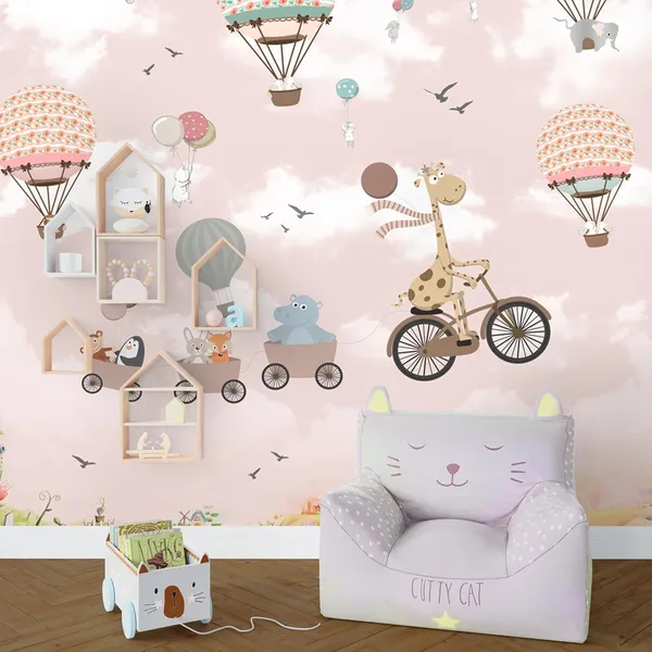 Multicolour_Pink_Kids_Room_Wallpaper_For_Living_Room,_Bedroom_|_Self_Adhesive_Just_Peel_And_Stick_Wallpaper_For_Office_Wall_Decors