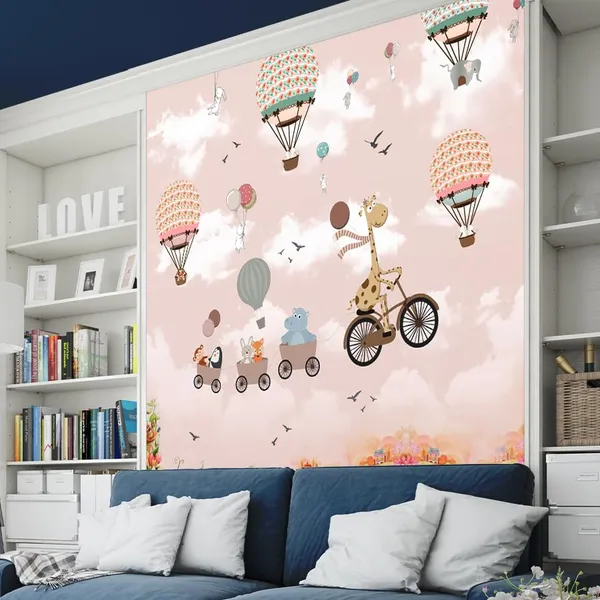 Multicolour_Pink_Kids_Room_Wallpaper_For_Living_Room,_Bedroom_|_Self_Adhesive_Just_Peel_And_Stick_Wallpaper_For_Office_Wall_Decors
