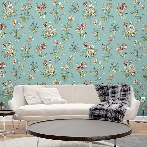 Multicolour_Multiple_Flower_Blue_Wallpaper_For_Living_Room,_Bedroom_|_Self_Adhesive_Just_Peel_And_Stick_Wallpaper_For_Office_Wall_Decors