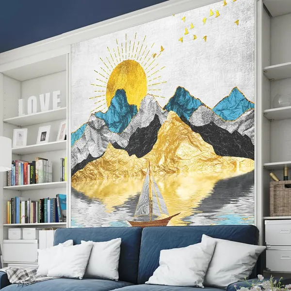 Multicolour_Sun_Rising_In_Mountain_Wallpaper_For_Living_Room,_Bedroom_|_Self_Adhesive_Just_Peel_And_Stick_Wallpaper_For_Office_Wall_Decors