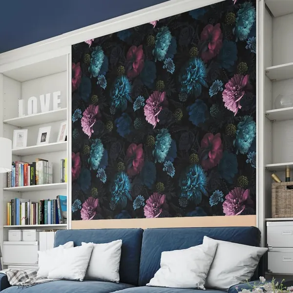 Multicolour_Ocean_Pink_Blue_Flowers_Wallpaper_For_Living_Room,_Bedroom_|_Self_Adhesive_Just_Peel_And_Stick_Wallpaper_For_Office_Wall_Decors