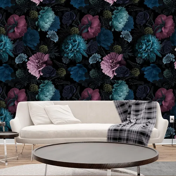 Multicolour_Ocean_Pink_Blue_Flowers_Wallpaper_For_Living_Room,_Bedroom_|_Self_Adhesive_Just_Peel_And_Stick_Wallpaper_For_Office_Wall_Decors