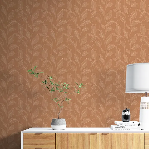 Multicolour_Brown_Flower_Leaves_Wallpaper_For_Living_Room,_Bedroom_|_Self_Adhesive_Just_Peel_And_Stick_Wallpaper_For_Office_Wall_Decors