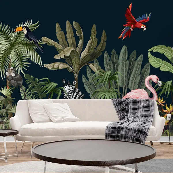 Multicolour_Moment_Swan_In_Forest_Wallpaper_For_Living_Room,_Bedroom_|_Self_Adhesive_Just_Peel_And_Stick_Wallpaper_For_Office_Wall_Decors