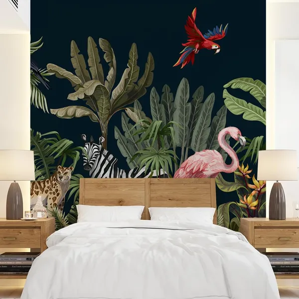 Multicolour_Moment_Swan_In_Forest_Wallpaper_For_Living_Room,_Bedroom_|_Self_Adhesive_Just_Peel_And_Stick_Wallpaper_For_Office_Wall_Decors