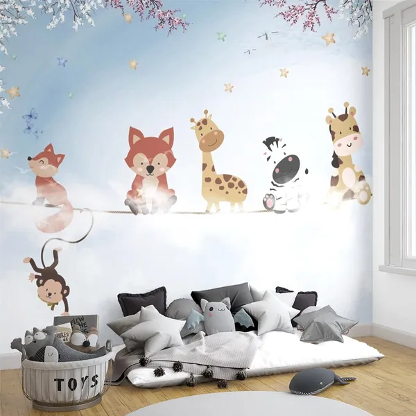 Multicolour_Kids_Room_Blue_Wallpaper_For_Living_Room,_Bedroom_|_Self_Adhesive_Just_Peel_And_Stick_Wallpaper_For_Office_Wall_Decors