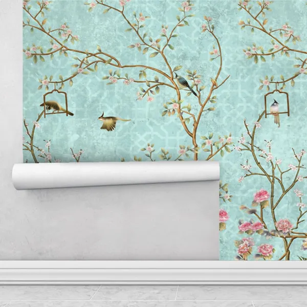 Multicolour_Ocean_Blue_Wall_Happy_Birds_Home_Wallpaper_For_Living_Room,_Bedroom_|_Self_Adhesive_Just_Peel_And_Stick_Wallpaper_For_Office_Wall_Decors