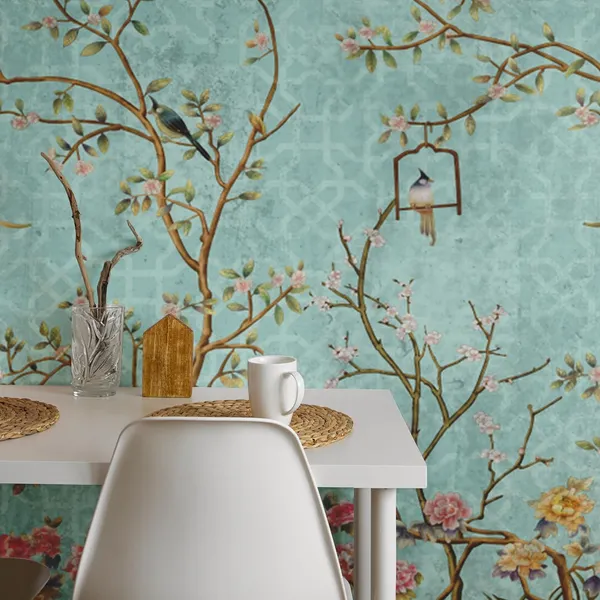 Multicolour_Ocean_Blue_Wall_Happy_Birds_Home_Wallpaper_For_Living_Room,_Bedroom_|_Self_Adhesive_Just_Peel_And_Stick_Wallpaper_For_Office_Wall_Decors