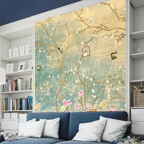Multicolour_Brown_Happy_Birds_Home_Wallpaper_For_Living_Room,_Bedroom_|_Self_Adhesive_Just_Peel_And_Stick_Wallpaper_For_Office_Wall_Decors